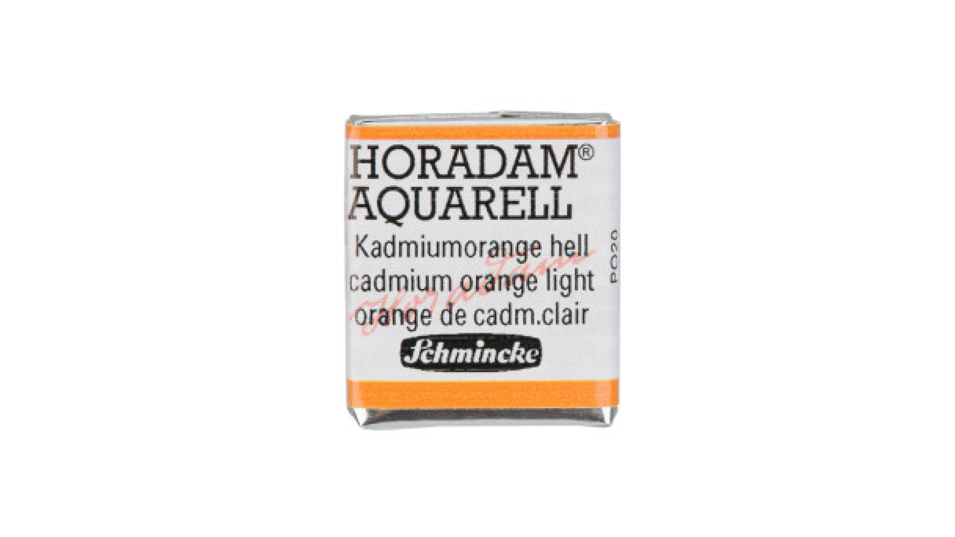 Watercolour paint Schmincke Horadam Aquarell cadmium orange light 227