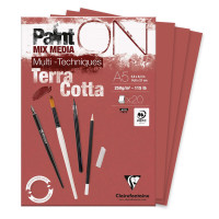 Clairefontaine Paint On Terracotta block A5 250 gsm 20 sheets