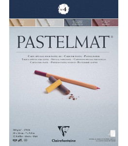 Clairefontaine Pastelmat nr. 4 blok do pasteli 18x24 cm 360 gsm 12 ark, 4 kolory