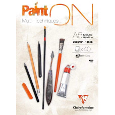 Clairefontaine Paint On Blok A5 250 gsm 40 ark