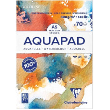 Clairefontaine Blok akwarelowy Goldline Aquapad, A5, 300 gsm, 70 ark