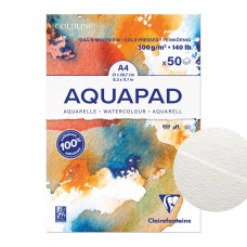 Clairefontaine Blok akwarelowy Goldline Aquapad, A4, 300 gsm, 50 ark