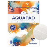 Clairefontaine Watercolour Pad Goldline Aquapad, A1, 300 gsm, 15 sheets