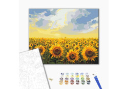 Painting by numbers Brushme Sunflower field 40x50 cm