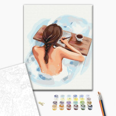 Malowanie po numerach Brushme Czas dla siebie ©Alla Berezovska 40x50 cm