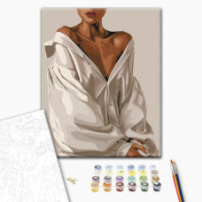 Malowanie po numerach Brushme Elegancka pokusa 40x50 cm