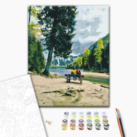 Malowanie po numerach Brushme Podróżnicy © Roksolana Baran 40x50 cm