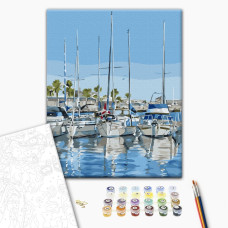 Painting by numbers Brushme Marine Life © Iryna Ponna 40x50 cm