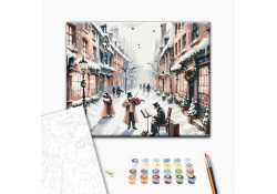 Malowanie po numerach Brushme Świąteczna melodia 40x50 cm