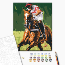 Malowanie po numerach Brushme Gracz polo 40x50 cm