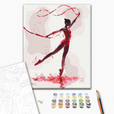 Malowanie po numerach Brushme Magiczna gimnastyczka 40x50 cm