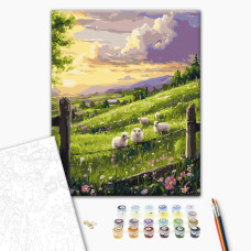 Painting by numbers Brushme Spring meadow 40x50 cm