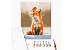 Malowanie po numerach Brushme Przyjaciele zimy 40x50 cm