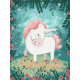 Malowanie po numerach Brushme Jednorożec 30x40 cm