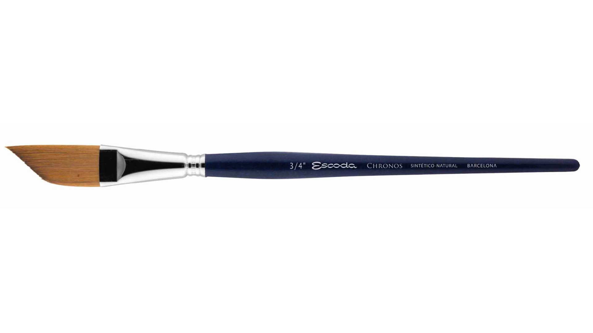 Pędzel akwarelowy Escoda seria CHRONOS 1353 Rozmiar 3/4" Mieszanka włókien syntetycznych i sable pod kątem