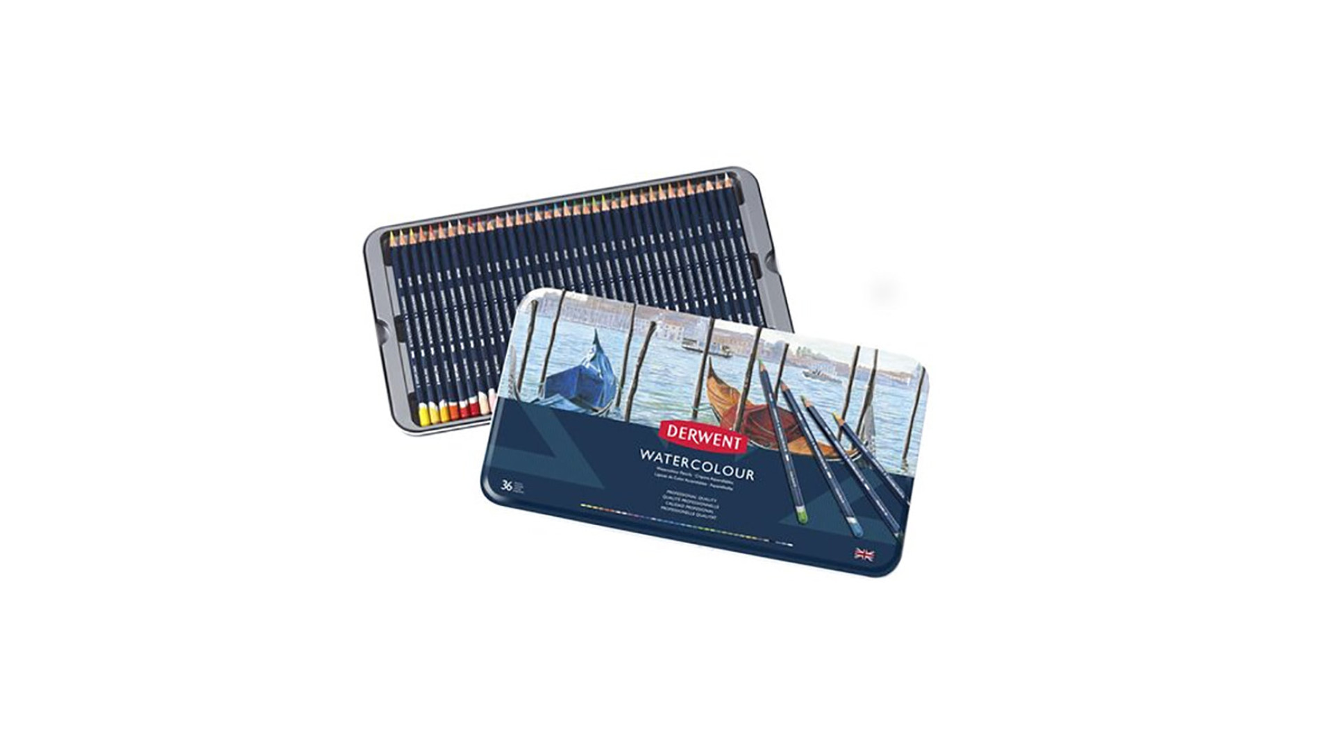 Derwent Komplet kredek WATERCOLOUR 36 kolorów