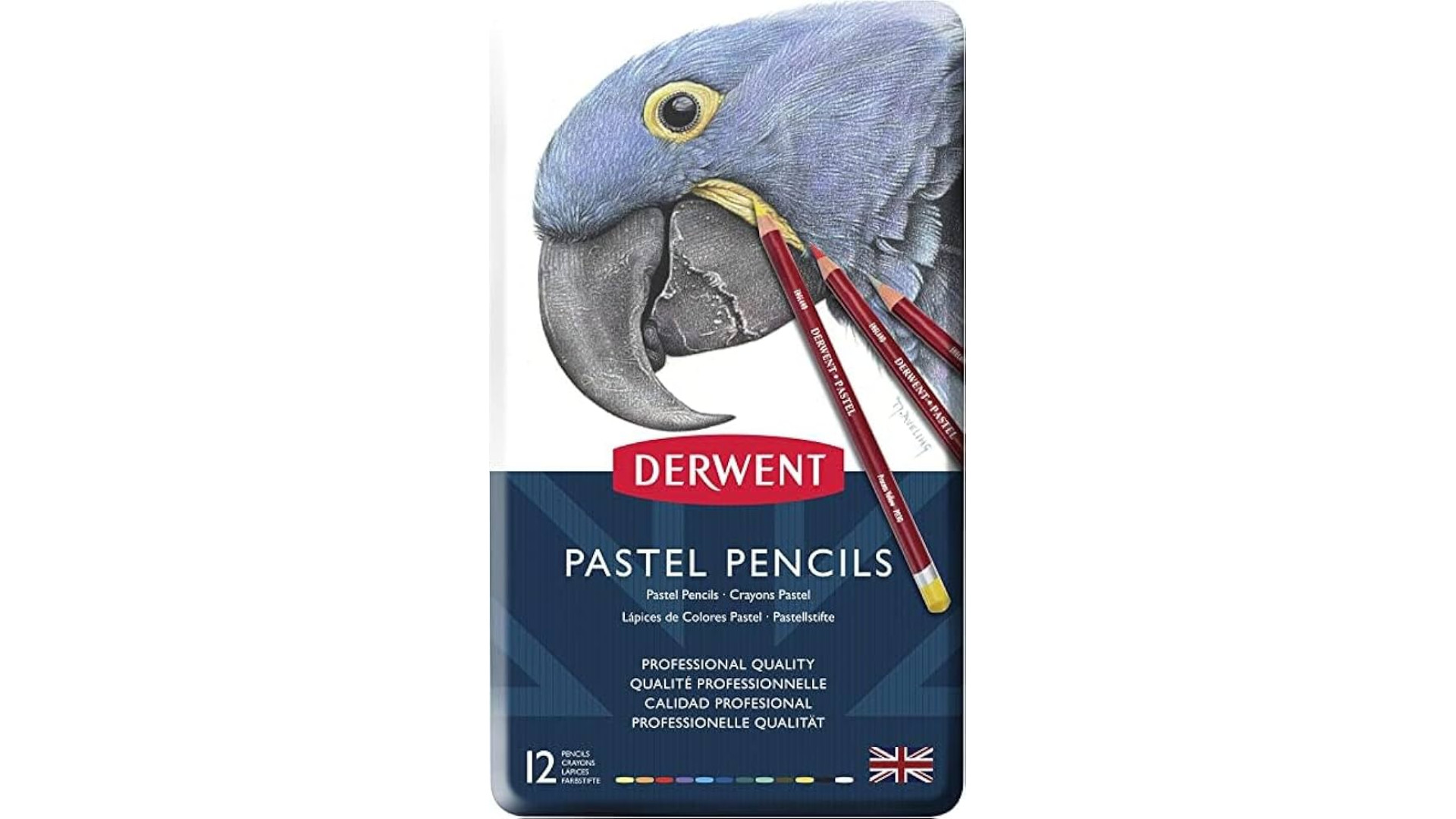 Derwent Komplet kredek PASTEL 12 kol. w kasetce