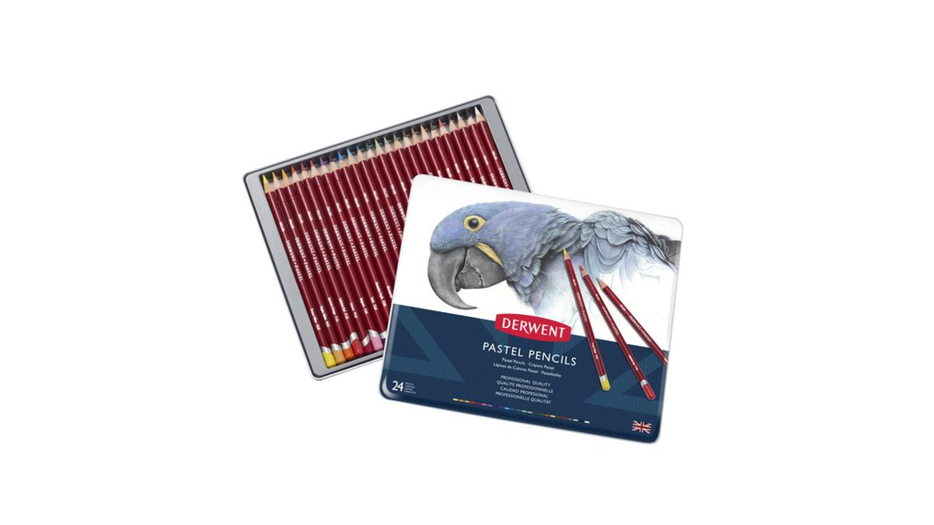 Derwent Komplet kredek PASTEL 24 kol. w kasetce