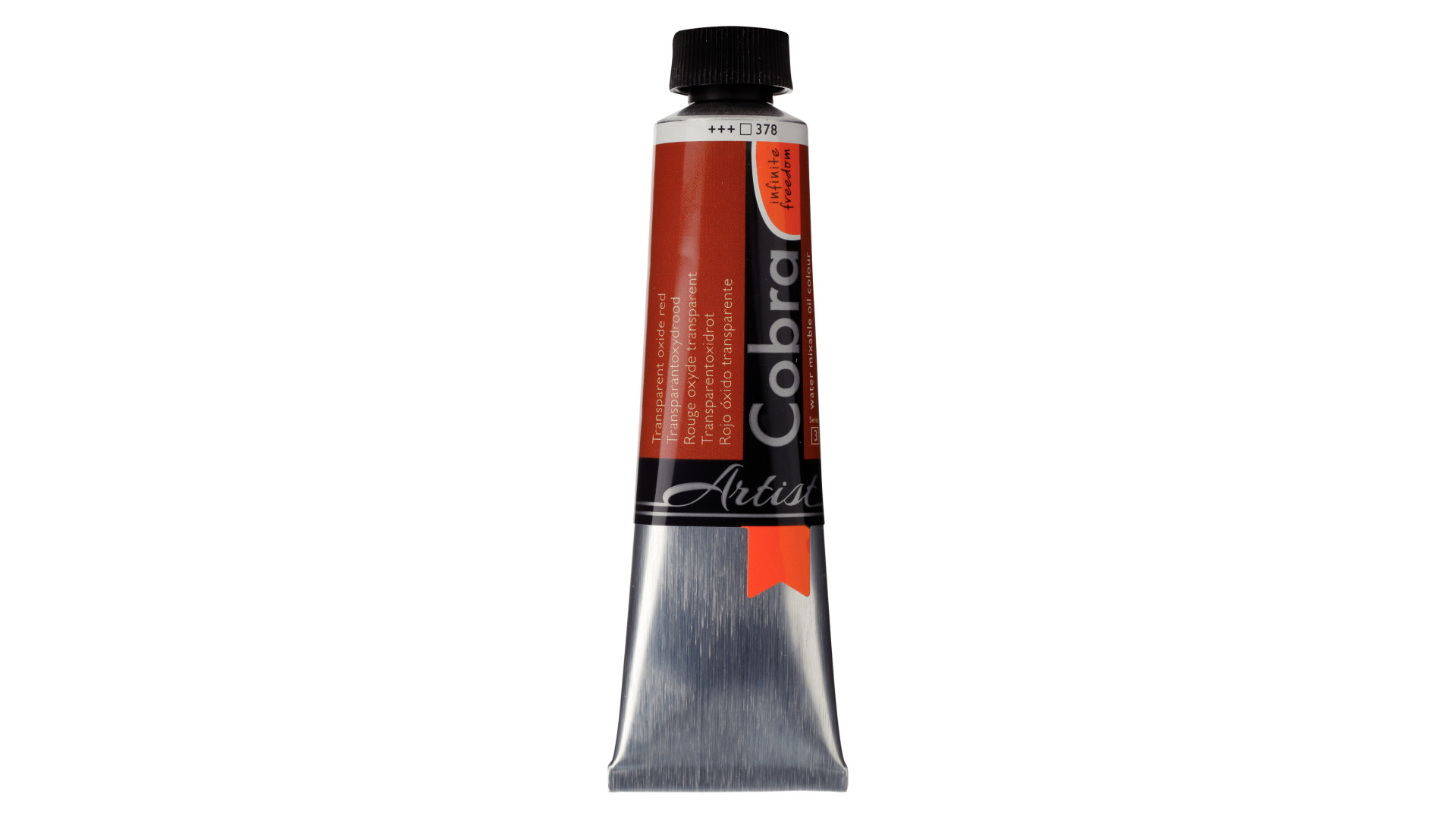 Farba Olejna Rozcieńczalna Wodą Cobra Artist, 40 ml Transparent Oxide Red