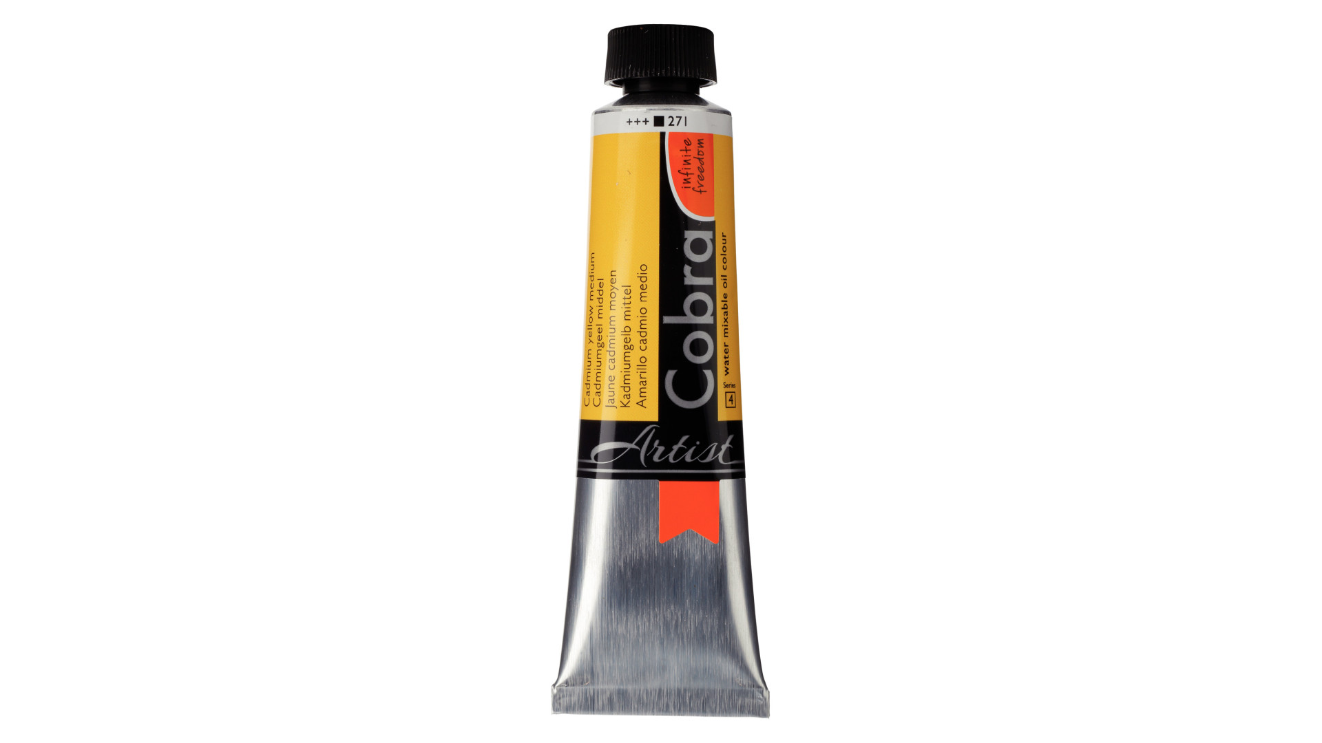 Farba Olejna Rozcieńczalna Wodą Cobra Artist, 40 ml Cadmium Yellow Medium