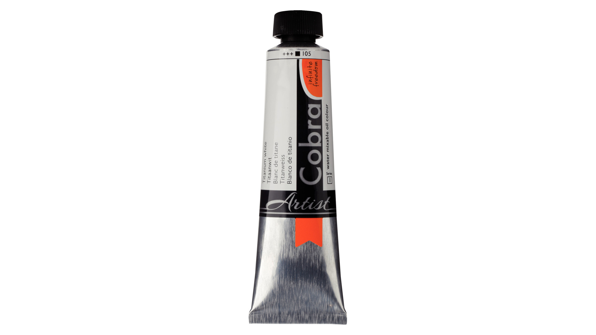 Farba Olejna Rozcieńczalna Wodą Cobra Artist, 40 ml Titanium White