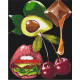 Malowanie po numerach Brushme "Przyjemność gastronomiczna" 40x50 cm