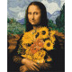 Malowanie po numerach Brushme "Mona Lisa z słonecznikami" 40x50 cm