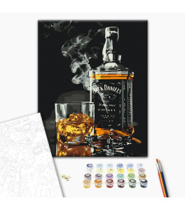 Painting by numbers Brushme "Set of real man" 40x50 cm