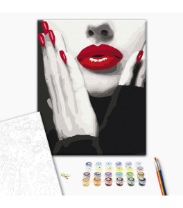 Painting by numbers Brushme "Spectacular red" 40x50 cm