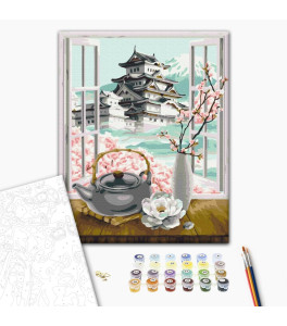 Malowanie po numerach Brushme "Ceremonia herbaty" 40x50 cm