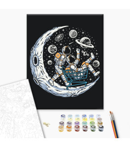 Painting by numbers Brushme "Lunar heroes" 40x50 cm