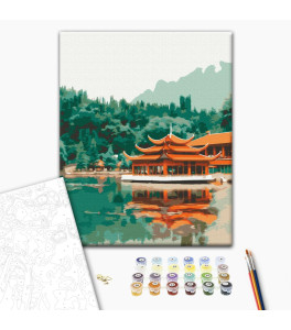 Malowanie po numerach Brushme Spokój wschodu 40x50 cm