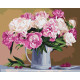 Malowanie po numerach Brushme "Peonie wciąż życie" 40x50 cm