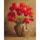 Malowanie po numerach Brushme "Bukiet domowych tulipanów" 40x50 cm