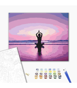 Malowanie po numerach Brushme "Praktyka medytacyjna" 40x50 cm