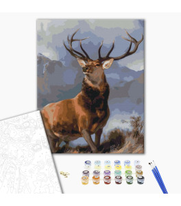 Malowanie po numerach Brushme "Jelenie" 40x50 cm