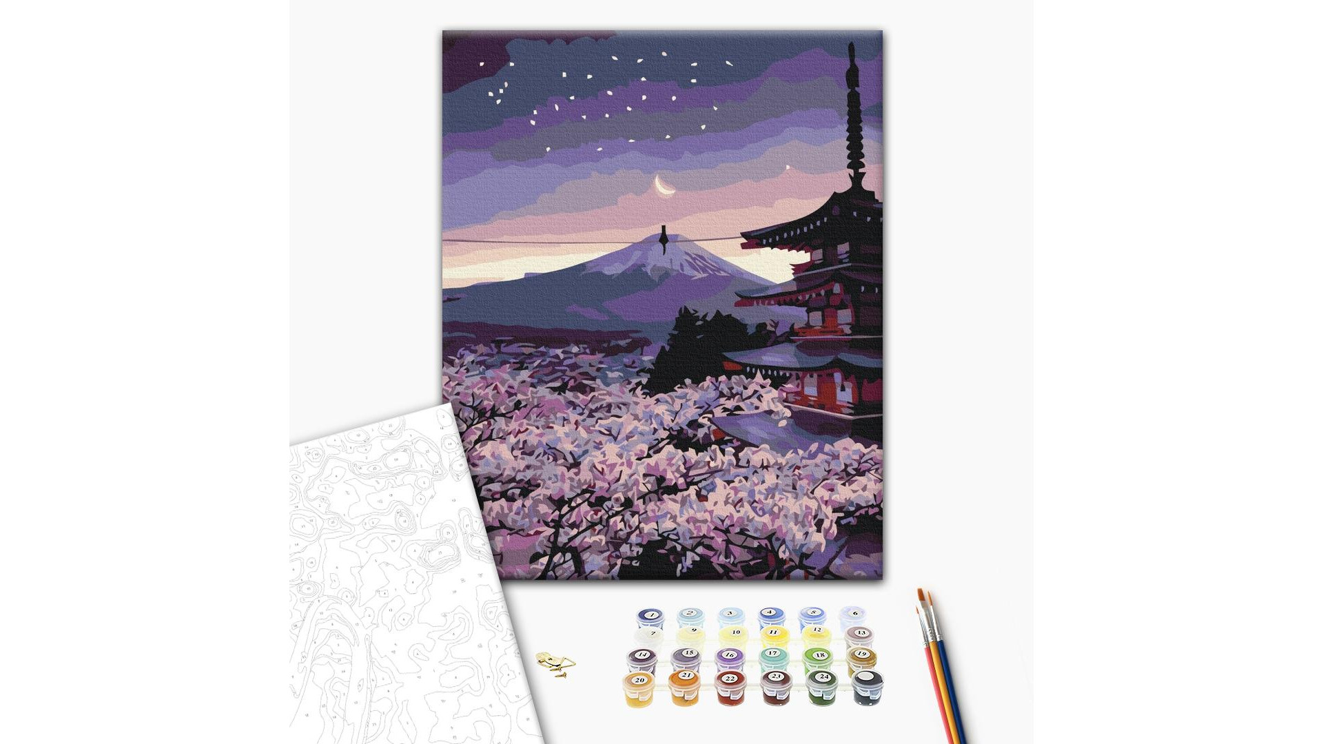 Malowanie po numerach Brushme "Wieczór w Japonii" 40x50 cm