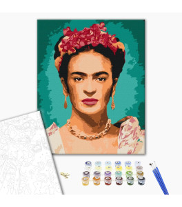 Painting by numbers Brushme "Frida's look" 40x50 cm