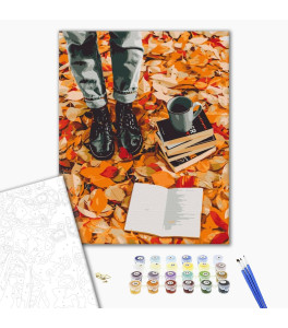 Malowanie po numerach Brushme "Zestaw jesieni" 40x50 cm