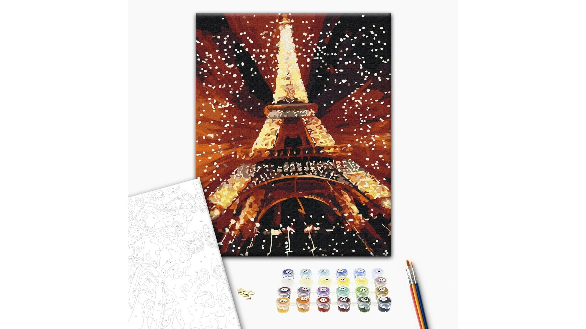 Malowanie po numerach Brushme "Uroczystość w Paryżu" 40x50 cm