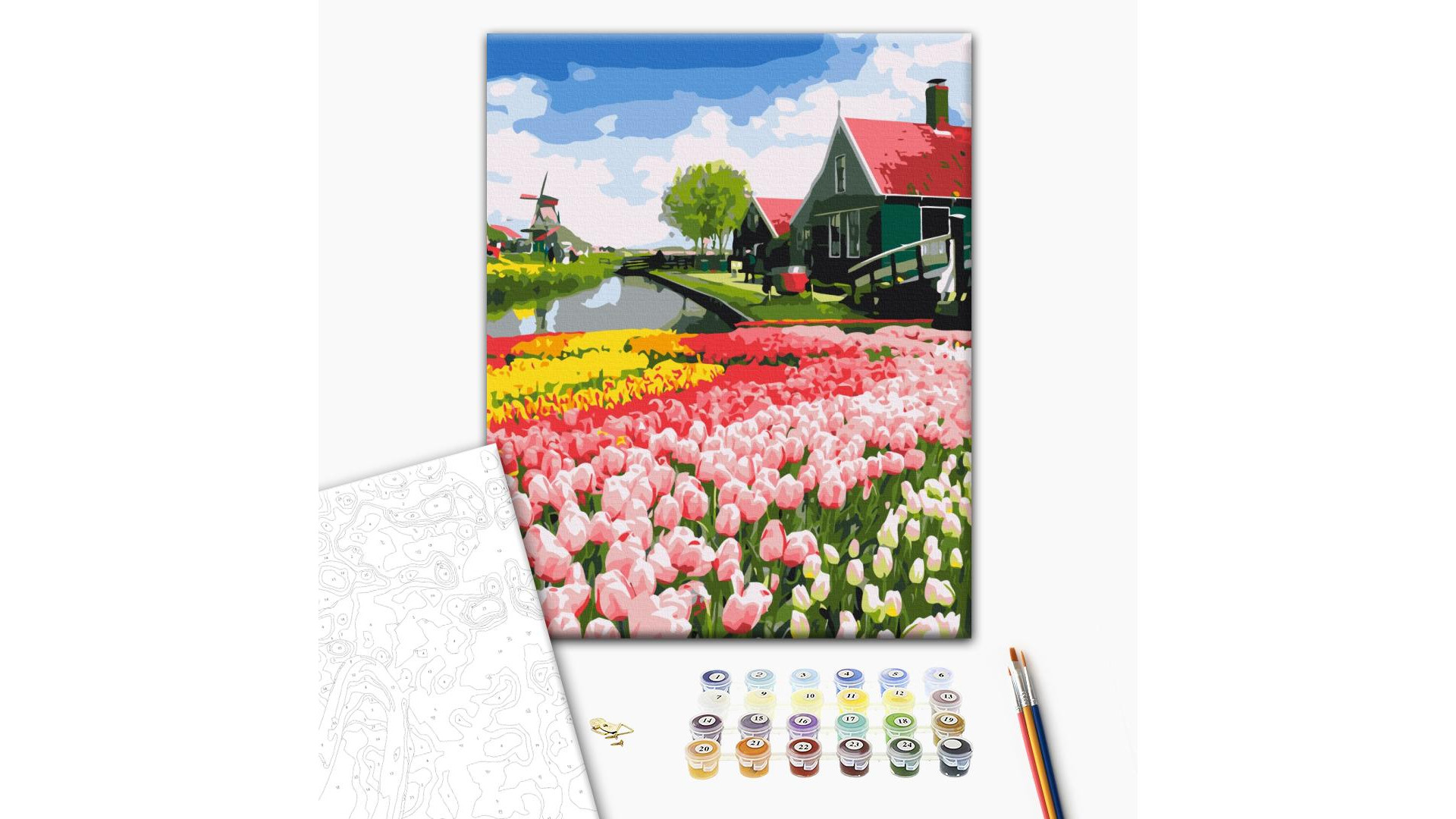 Malowanie po numerach Brushme "Holenderska prowincja" 40x50 cm