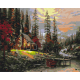 Malowanie po numerach Brushme "Dom w lesie" 40x50 cm