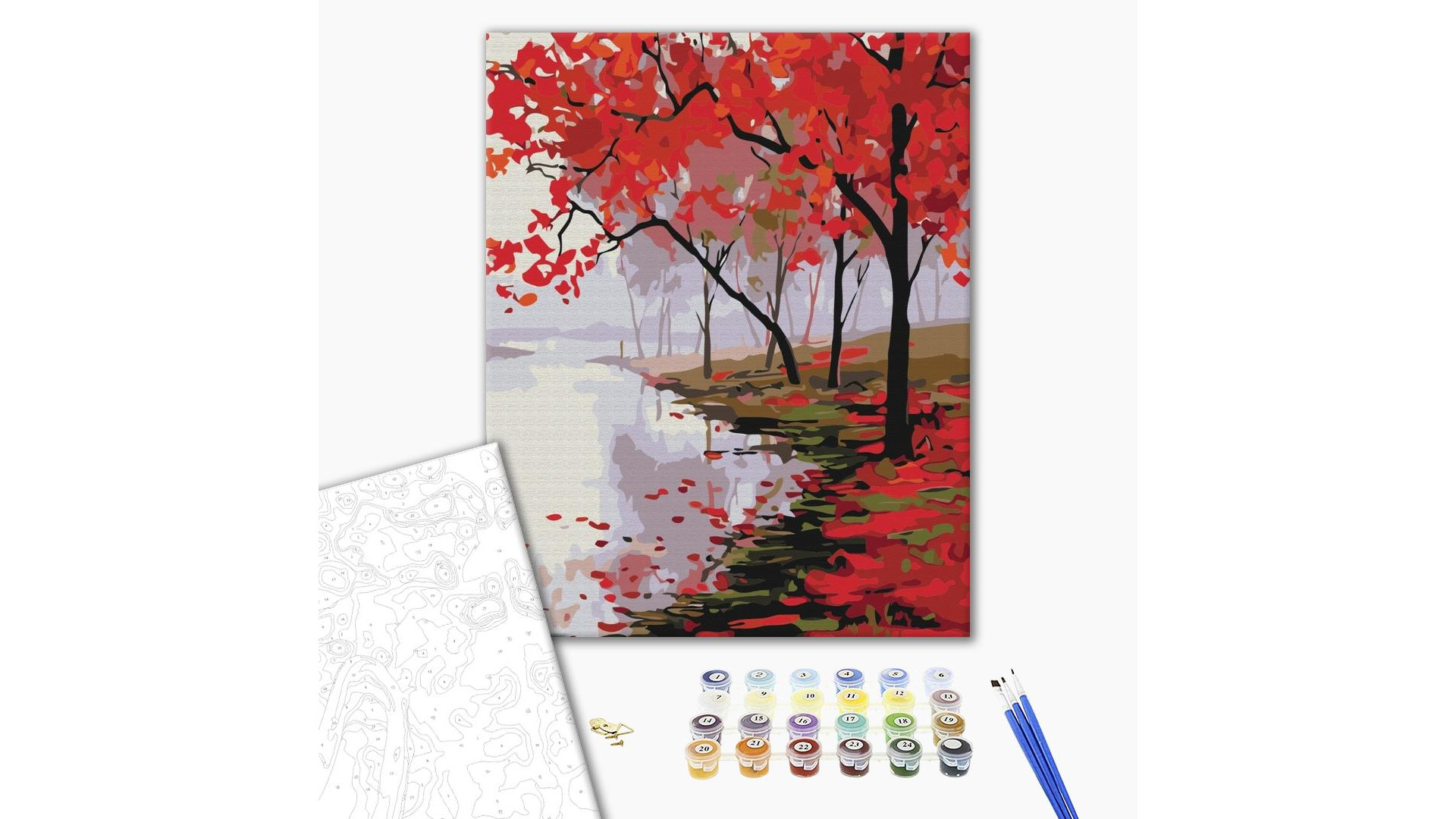 Malowanie po numerach Brushme "Kolory Japonii" 40x50 cm