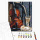 Malowanie po numerach Brushme "Skrzypce z winem" 40x50 cm