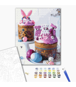 Painting by numbers Brushme "Easter cakes" 40x50 cm
