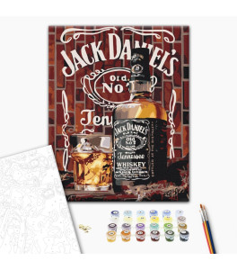 Painting by numbers Brushme "American whiskey" 40x50 cm