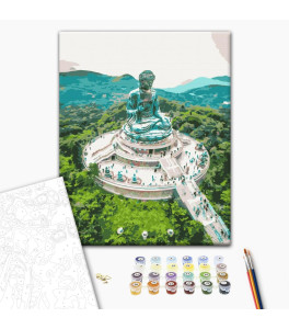 Painting by numbers Brushme "Great Buddha Tian Tan" 40x50 cm