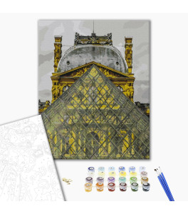 Painting by numbers Brushme "Louvre pyramid" 40x50 cm