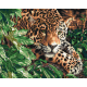 Malowanie po numerach Brushme "Leopard z szmaragdowymi oczami" 40x50 cm