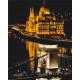 Malowanie po numerach Brushme "Noc w Budapeszcie" 40x50 cm